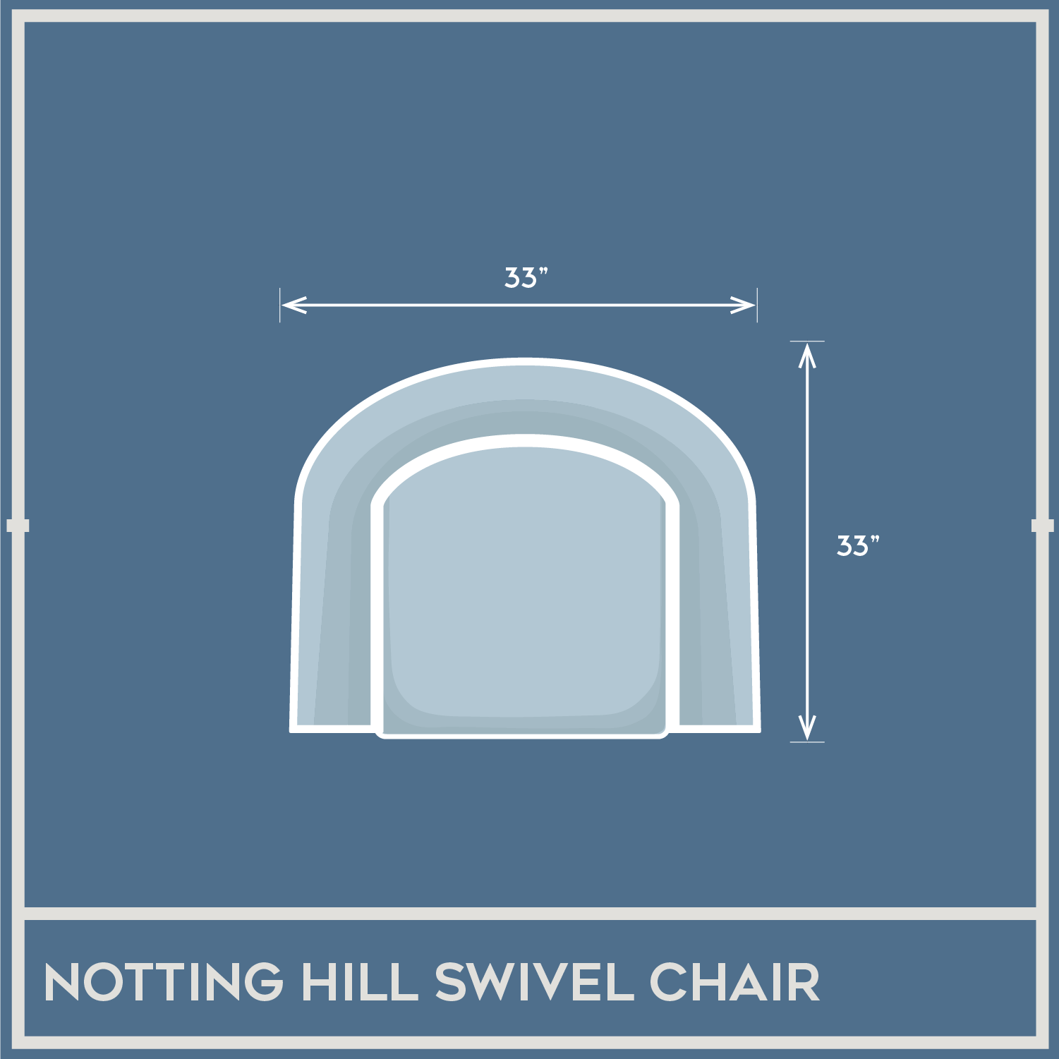 Notting Hill Fabric Swivel Chair