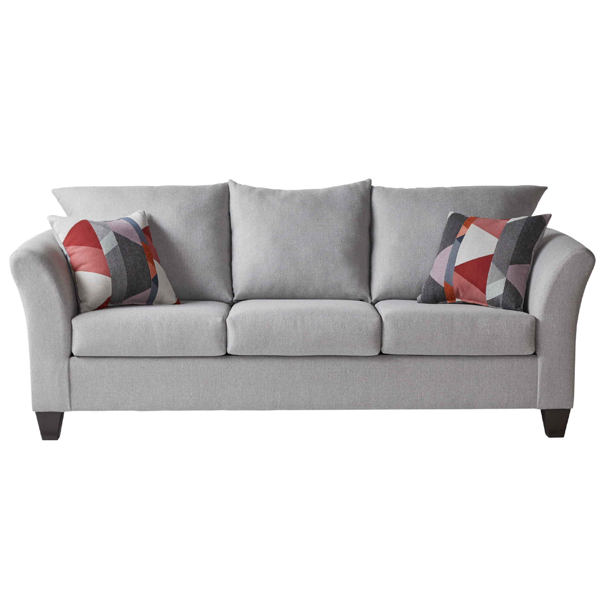 Regent Street Fabric Sofa Silver Grey